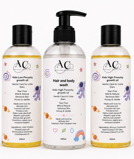 Kiddies Shampoo and Growth oil combo